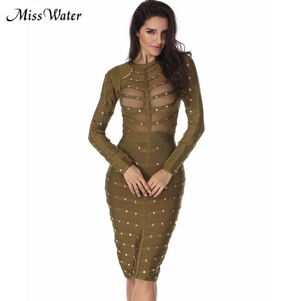 Miss Water Newest Celebrity Evening Party Bandage Dress Women Black Long Sleeve O-Neck Beading Sexy Club Dress Women Vestidos
Miss Water Newest Celebrity Evening Party Bandage Dress Women Black Long Sleeve O-Neck Beading Sexy Club Dress Women Vestidos