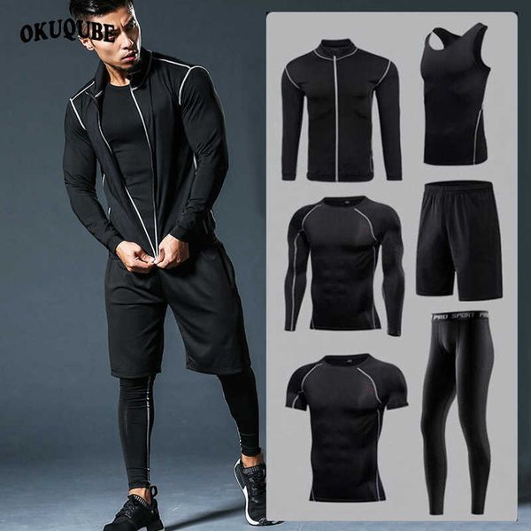 men sportswear compression sport suits quick dry running sets clothes sports joggers training gym fitness tracksuits running set 211006, Gray
men sportswear compression sport suits quick dry running sets clothes sports joggers training gym fitness tracksuits running set 211006, Gray