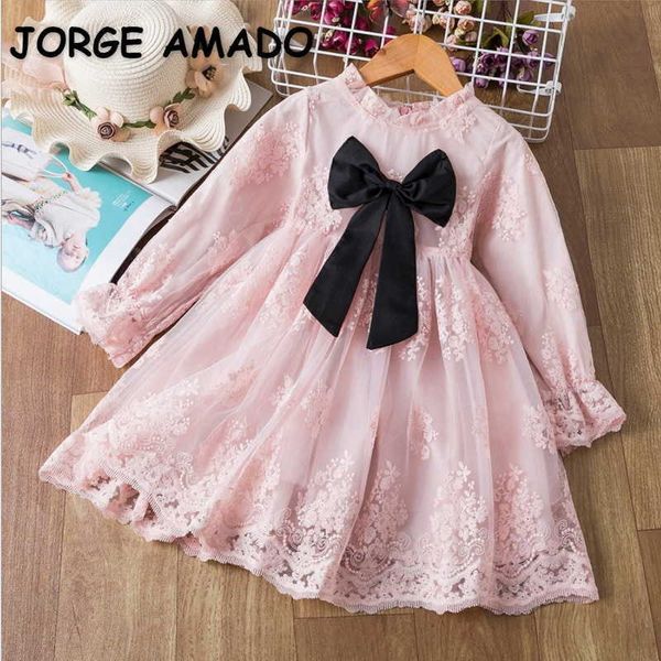 wholesale spring girl lace dress long sleeve children princess with bow kid clothes e2241 210610, Red;yellow
wholesale spring girl lace dress long sleeve children princess with bow kid clothes e2241 210610, Red;yellow