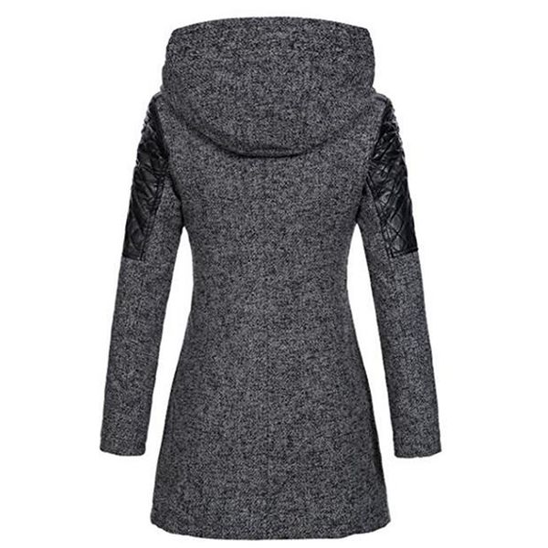 women's wool & blends women winter hooded coat autumn zipper slim outerwear spring fashion patchwork black female warm windproof overco
women's wool & blends women winter hooded coat autumn zipper slim outerwear spring fashion patchwork black female warm windproof overco