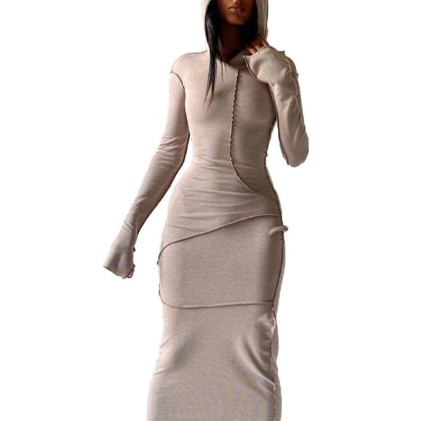 casual dresses mixinni 2021 long sleeve patchwork skinny maxi dress autumn winter women exquisite streetwear outfits, Black;gray
casual dresses mixinni 2021 long sleeve patchwork skinny maxi dress autumn winter women exquisite streetwear outfits, Black;gray