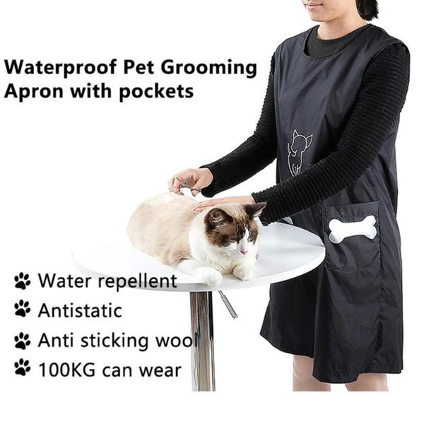 aprons anti stick hair waterproof nylon grooming apron with pocket for dog cat cleaning
aprons anti stick hair waterproof nylon grooming apron with pocket for dog cat cleaning