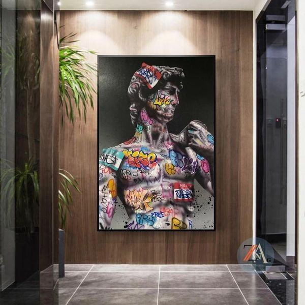 paintings art painting wall posters and printing street living room david sculpture hallway decoration
paintings art painting wall posters and printing street living room david sculpture hallway decoration