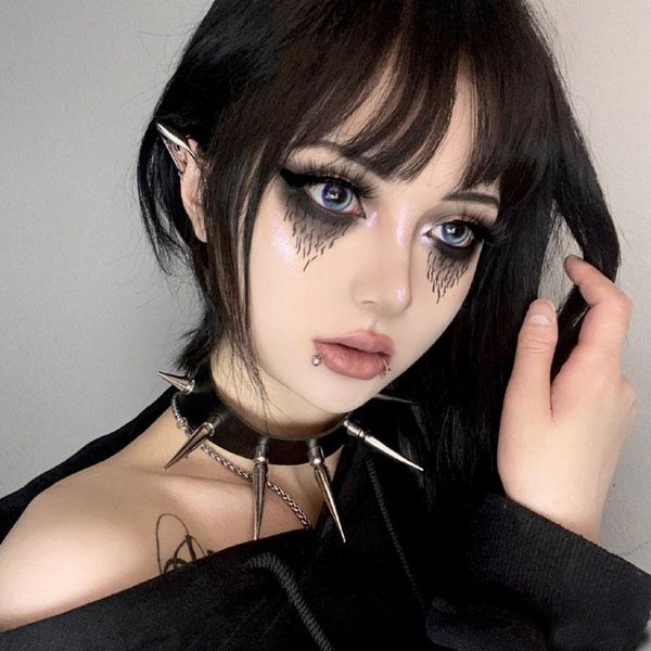 chokers 1pc punk necklace big long spike chocker men rivets goth body accessories harajuku fashion pu leather party charm, Golden;silver
chokers 1pc punk necklace big long spike chocker men rivets goth body accessories harajuku fashion pu leather party charm, Golden;silver