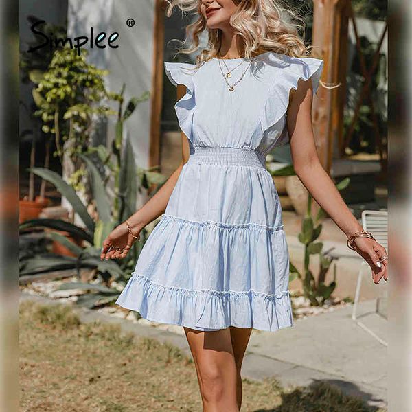 solid casual ruffles summer women dress high waist a-line sleeve beach sundress elegant o-neck short vestidos 210414, Black;gray
solid casual ruffles summer women dress high waist a-line sleeve beach sundress elegant o-neck short vestidos 210414, Black;gray