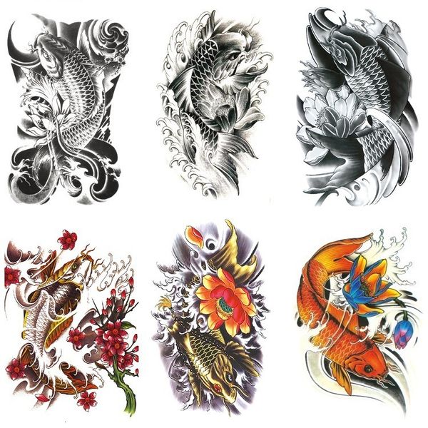 tattoo paste carp koi waterproof calf flower arm half simulation water transfer sticker
tattoo paste carp koi waterproof calf flower arm half simulation water transfer sticker