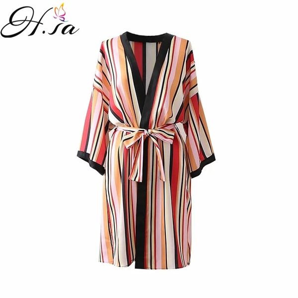 h.sa bohemian striped cardigans kimono shirt with sashes long cardigan loose blouse femme beach boho 210417, White
h.sa bohemian striped cardigans kimono shirt with sashes long cardigan loose blouse femme beach boho 210417, White