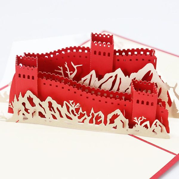 greeting cards 10pc/lot 3d laser cut handmade carving the great wall paper invitation postcard business party creative gift
greeting cards 10pc/lot 3d laser cut handmade carving the great wall paper invitation postcard business party creative gift