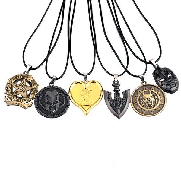 pendant necklaces wholesale anime jojos bizarre adventure chain necklace joseph joestar higashikata stone ghost face double for men women, Silver
pendant necklaces wholesale anime jojos bizarre adventure chain necklace joseph joestar higashikata stone ghost face double for men women, Silver