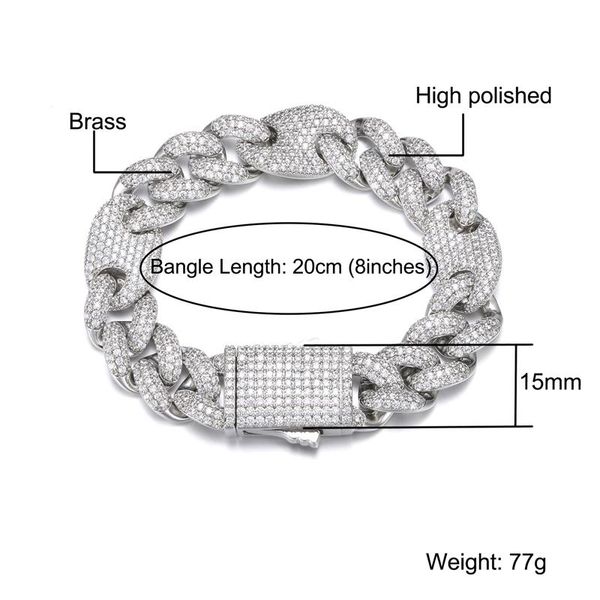 link, chain hip hop 15mm full iced out coffee bean cuban link copper + cubic zirconia stones bracelet for women men jewelry, Black
link, chain hip hop 15mm full iced out coffee bean cuban link copper + cubic zirconia stones bracelet for women men jewelry, Black