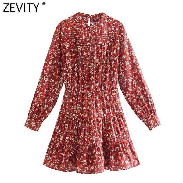zevity women sweet floral print press design pleats casual slim mini dress female chic long sleeve brand party vestidos ds9057 y1204, Black;gray
zevity women sweet floral print press design pleats casual slim mini dress female chic long sleeve brand party vestidos ds9057 y1204, Black;gray