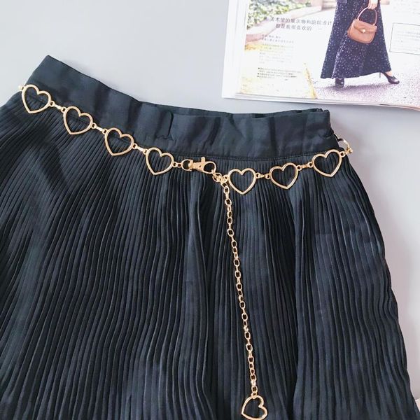 belts gold silver chain belt heart metal women waist female girls adjustable thin waistband dress accessories, Black;brown
belts gold silver chain belt heart metal women waist female girls adjustable thin waistband dress accessories, Black;brown