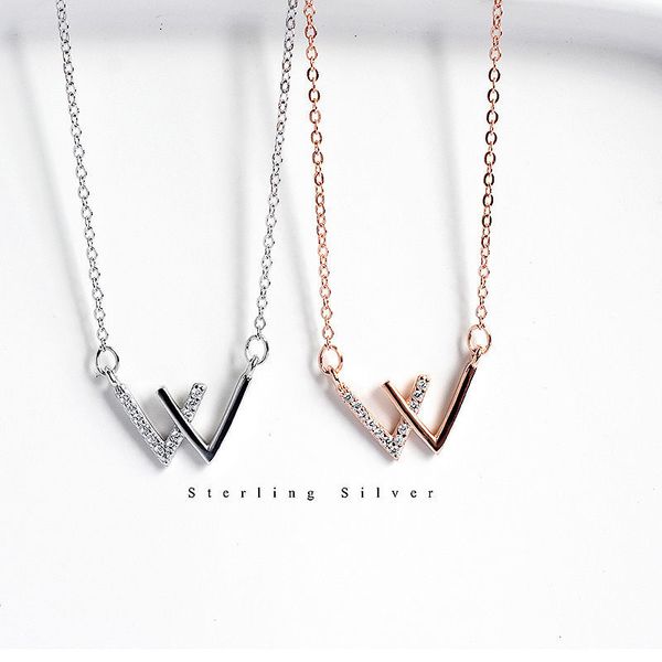 fashion 925 sterling silver double v pendant necklace with cubic zirconia stones inlaid for ladies
fashion 925 sterling silver double v pendant necklace with cubic zirconia stones inlaid for ladies