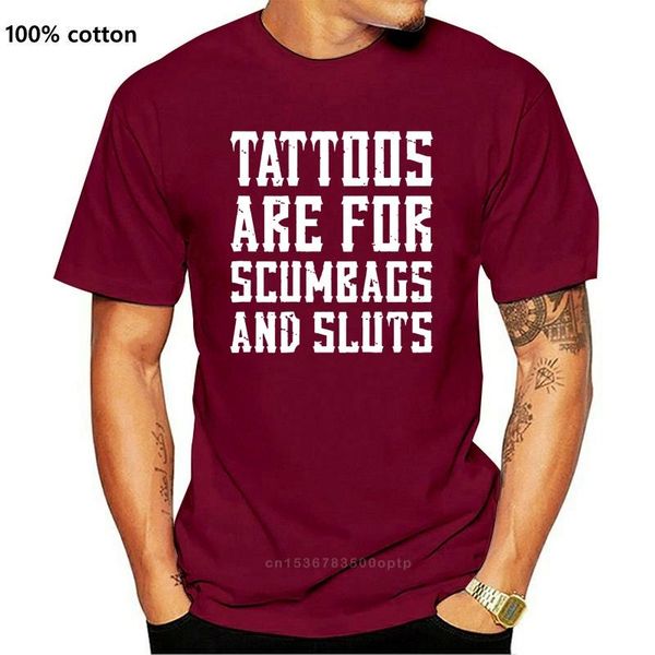 men's t-shirts tattoos are for scumbags and sluts black t shirt size s-5xl fashion classic style, White;black
men's t-shirts tattoos are for scumbags and sluts black t shirt size s-5xl fashion classic style, White;black