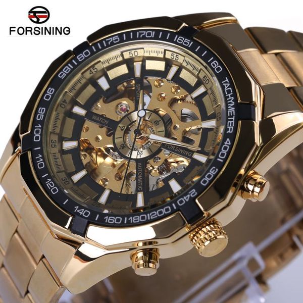 forsining mens watches full golden men automatic skeleton watch sport designer fashion casual clock wristwatches, Slivery;brown
forsining mens watches full golden men automatic skeleton watch sport designer fashion casual clock wristwatches, Slivery;brown