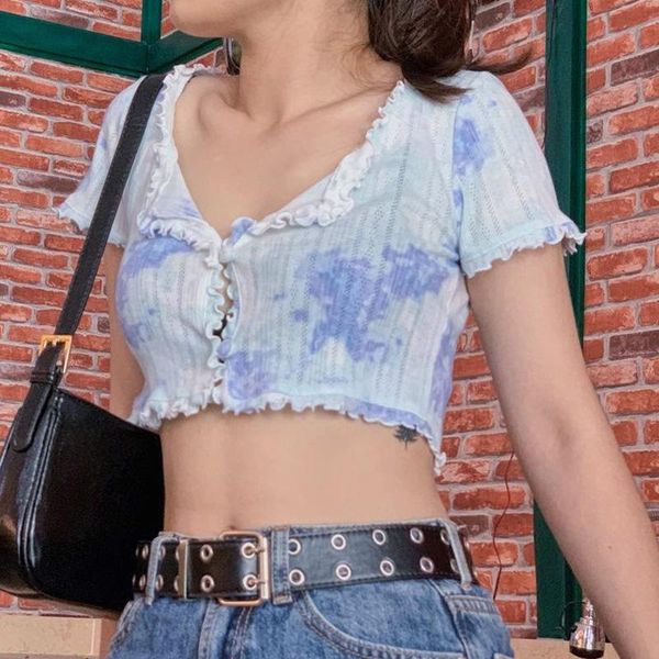 tie dyed edible tree short sleeves cardigan 2021 summer fashion women clothing high street girls tees women's t-shirt, White
tie dyed edible tree short sleeves cardigan 2021 summer fashion women clothing high street girls tees women's t-shirt, White