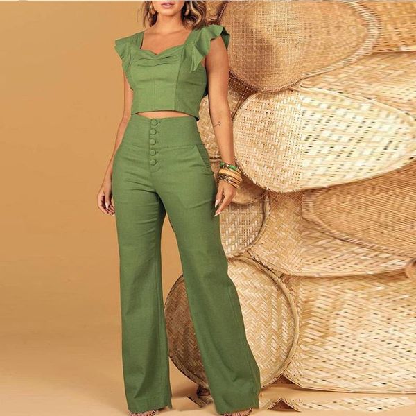 women's two piece pants set crop long summer suit for women short high wasit wide leg trouser chic office ladies sets, White
women's two piece pants set crop long summer suit for women short high wasit wide leg trouser chic office ladies sets, White