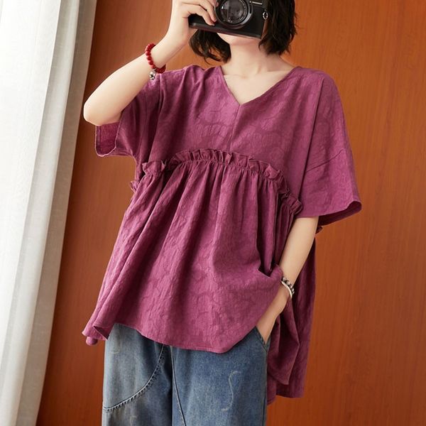 oversized women cotton linen casual t-shirts new arrival summer simple style vintage v-neck loose female tees s2965 210412, White
oversized women cotton linen casual t-shirts new arrival summer simple style vintage v-neck loose female tees s2965 210412, White