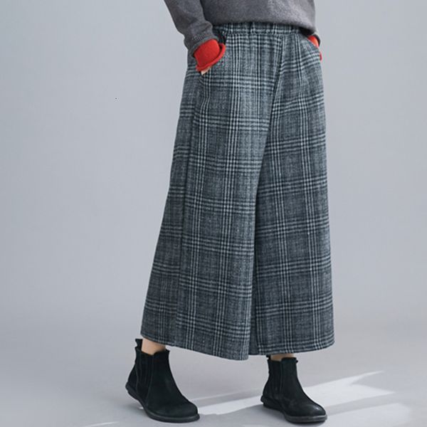 capris autumn aransue and winter elastic-waisted pants loose long-legged trousers thickened capri pantalon for woman, Black;white
capris autumn aransue and winter elastic-waisted pants loose long-legged trousers thickened capri pantalon for woman, Black;white