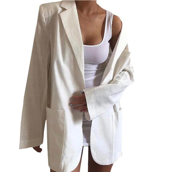 women's suits & blazers women fashion solid color adults button-down long sleeve tailored collar suit jackets with pockets streetwear, White;black
women's suits & blazers women fashion solid color adults button-down long sleeve tailored collar suit jackets with pockets streetwear, White;black