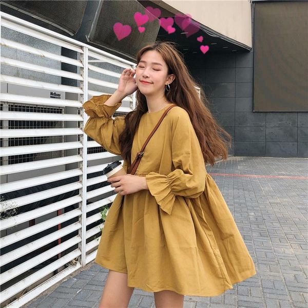 casual dresses 2021 summer womens clothing korean chic wild butterfly sleeve loose dress women sweet fashion solid o-neck beach, Black;gray
casual dresses 2021 summer womens clothing korean chic wild butterfly sleeve loose dress women sweet fashion solid o-neck beach, Black;gray