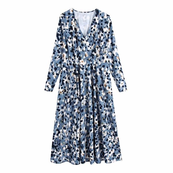 women summer vintage loose dress long sleeve v-neck print pleated fashion street female elegant mid-calf dresses vestidos 210513, Black;gray
women summer vintage loose dress long sleeve v-neck print pleated fashion street female elegant mid-calf dresses vestidos 210513, Black;gray