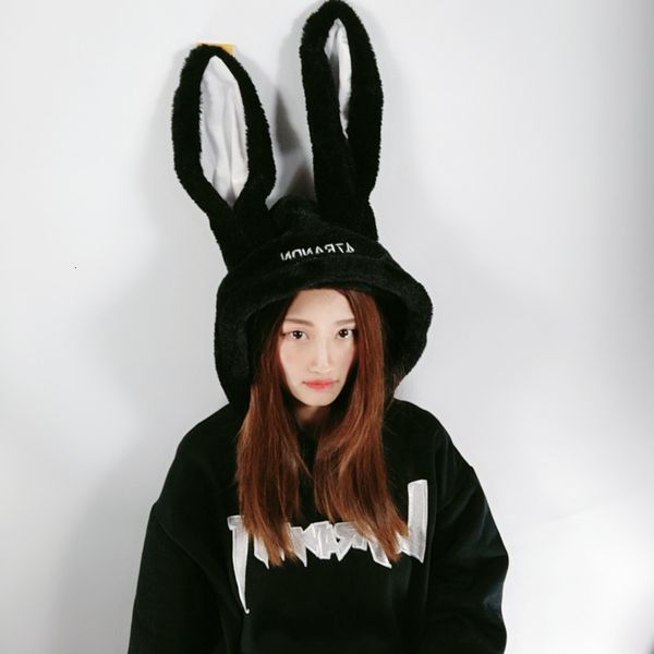 women's hoodies & sweatshirts autumn winter rabbit ear plush letter embroidered woman harajuku loose long sleeve oversize pullover, Black
women's hoodies & sweatshirts autumn winter rabbit ear plush letter embroidered woman harajuku loose long sleeve oversize pullover, Black
