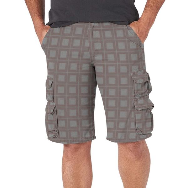 men's shorts casual straight plaid cargo multi-pocket trousers knee length pant summer bermuda masculina, White;black
men's shorts casual straight plaid cargo multi-pocket trousers knee length pant summer bermuda masculina, White;black