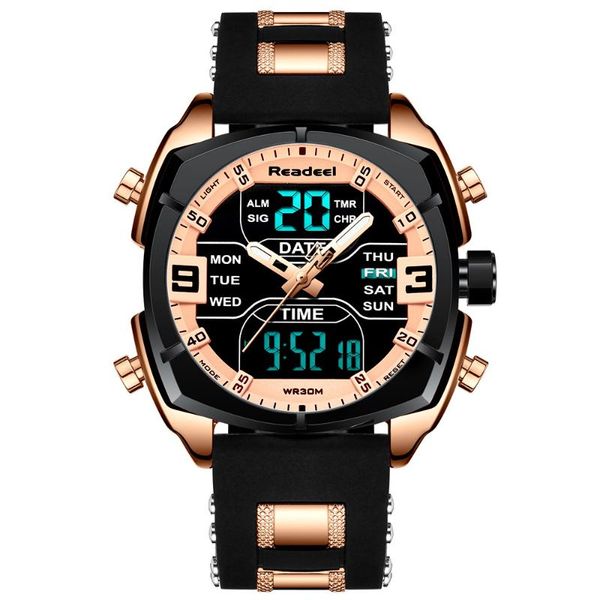 wristwatches relogio masculino readeel fashion mens watches wrist watch quartz clock led men waterproof chronograph, Slivery;brown
wristwatches relogio masculino readeel fashion mens watches wrist watch quartz clock led men waterproof chronograph, Slivery;brown