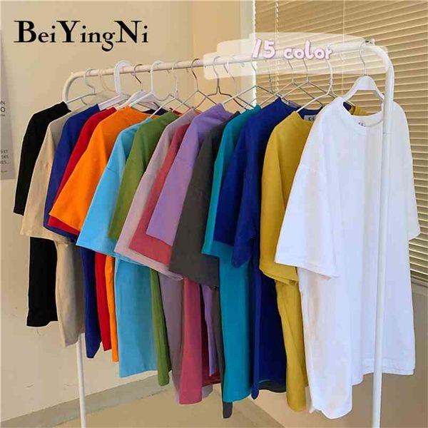 plus size cotton woman t shirt solid color loose oversized t-shirt female summer short sleeve korean white clothes 210506, White;black
plus size cotton woman t shirt solid color loose oversized t-shirt female summer short sleeve korean white clothes 210506, White;black