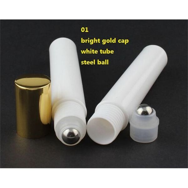 50pcs 15ml plastic roll on bottle/steel bead ball sample perfume vial,small essential oil bottle lip oil metal cap white
50pcs 15ml plastic roll on bottle/steel bead ball sample perfume vial,small essential oil bottle lip oil metal cap white