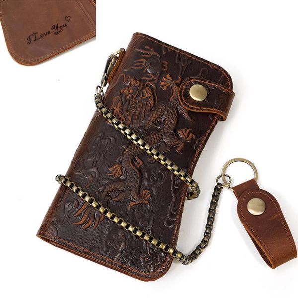 wallets male genuine leather dargon tiger emboss fashion checkbook chain organizer wallet purse design lettering clutch hand bag, Red;black
wallets male genuine leather dargon tiger emboss fashion checkbook chain organizer wallet purse design lettering clutch hand bag, Red;black