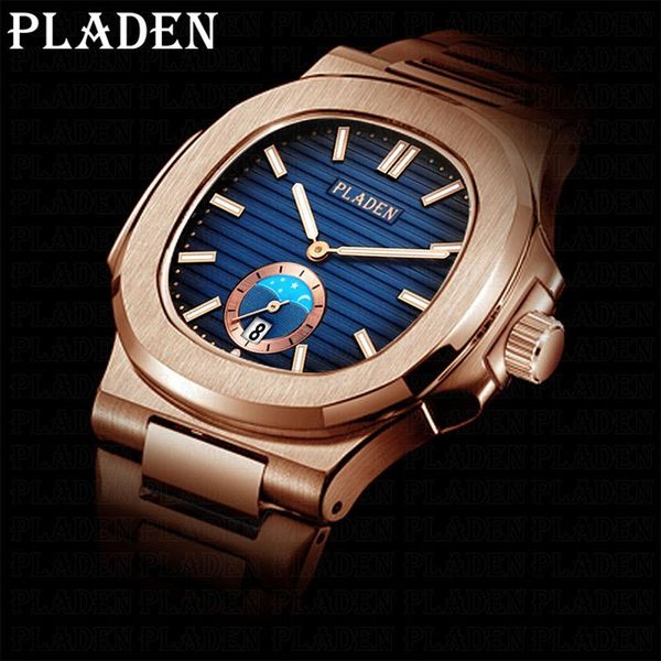 wristwatches pladen men auto date quartz watches waterproof diver stainless steel watchstrap 2021 male watch, Slivery;brown
wristwatches pladen men auto date quartz watches waterproof diver stainless steel watchstrap 2021 male watch, Slivery;brown