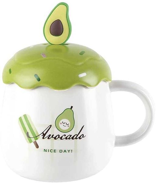 ceramic mug coffee cup porcelain cup with lid spoon and handle-avocado creative funny cartoon water cup, tea cup, soup, latte, milk,
ceramic mug coffee cup porcelain cup with lid spoon and handle-avocado creative funny cartoon water cup, tea cup, soup, latte, milk,