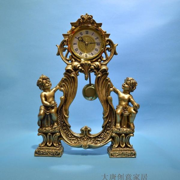 desk & table clocks european-style craftsmanship bell silence angel boy sitting in the living room, study auspicious lucrativ
desk & table clocks european-style craftsmanship bell silence angel boy sitting in the living room, study auspicious lucrativ
