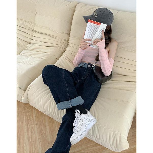 women's jeans cost-effective autumn and winter waist of trousers small briefs loose, Blue
women's jeans cost-effective autumn and winter waist of trousers small briefs loose, Blue