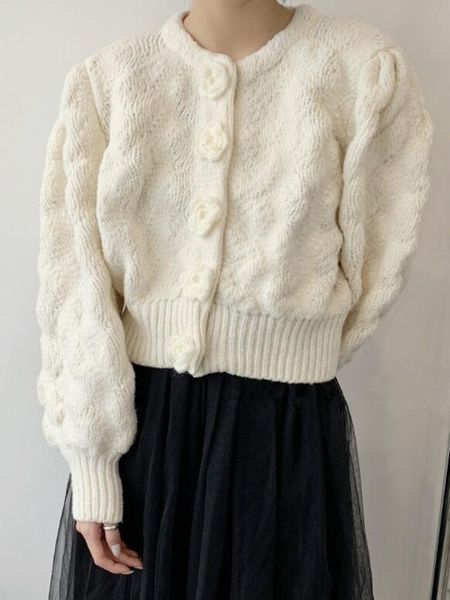 women's knits & tees crew neck plain sweater, single button loose knit cardigan, ball sleeve, autumn and winter, in 2021, White
women's knits & tees crew neck plain sweater, single button loose knit cardigan, ball sleeve, autumn and winter, in 2021, White