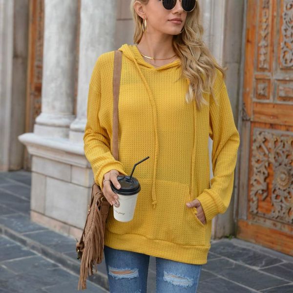 women's jackets autumn winter women loose-fitting waffle pocket hooded sweatshirt casual solid long sleeve loose pullover blouse, Black;brown
women's jackets autumn winter women loose-fitting waffle pocket hooded sweatshirt casual solid long sleeve loose pullover blouse, Black;brown