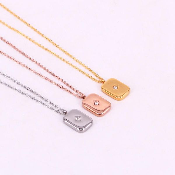 pendant necklaces stainless steel lover crystal square pendants necklace couple romantic star elegant women bride wedding jewelry, Silver
pendant necklaces stainless steel lover crystal square pendants necklace couple romantic star elegant women bride wedding jewelry, Silver