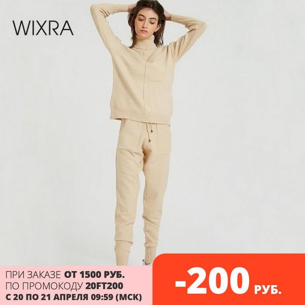 wixra womens sweater suits and sets turtleneck full sleeve knitted +pockets long trousers 2pcs sets winter costume, White;black
wixra womens sweater suits and sets turtleneck full sleeve knitted +pockets long trousers 2pcs sets winter costume, White;black