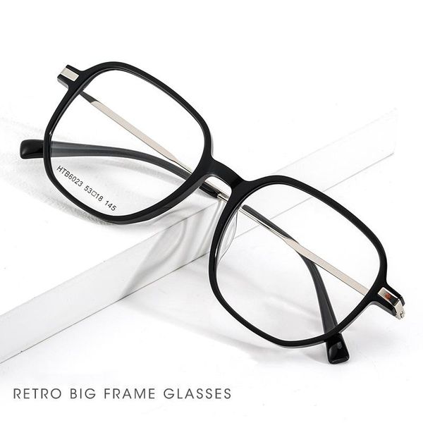 fashion sunglasses frames men and women ultra-light pure titanium eyeglasses frame retro big myopia/hyperopia/prescription glasses htb6023, Black
fashion sunglasses frames men and women ultra-light pure titanium eyeglasses frame retro big myopia/hyperopia/prescription glasses htb6023, Black