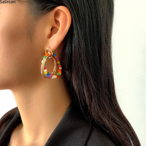 dangle & chandelier bohemian colorful beads earring 2021 trend geometric metal light weight big round drop earrings for women y2k jewelry, Silver
dangle & chandelier bohemian colorful beads earring 2021 trend geometric metal light weight big round drop earrings for women y2k jewelry, Silver