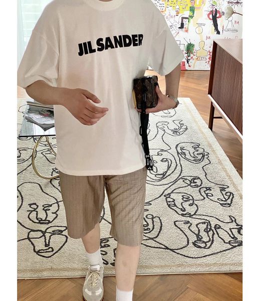 dsigners jil spring and summer new loose round neck short sleeve tshirt men's and women's casual simple letter loose fashion, White
dsigners jil spring and summer new loose round neck short sleeve tshirt men's and women's casual simple letter loose fashion, White
