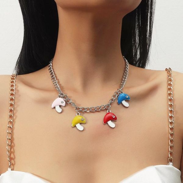 pendant necklaces stainless steel chain bohemian women multicolor mushroom handmade for female boho fashion ladies jewelry gift, Silver
pendant necklaces stainless steel chain bohemian women multicolor mushroom handmade for female boho fashion ladies jewelry gift, Silver