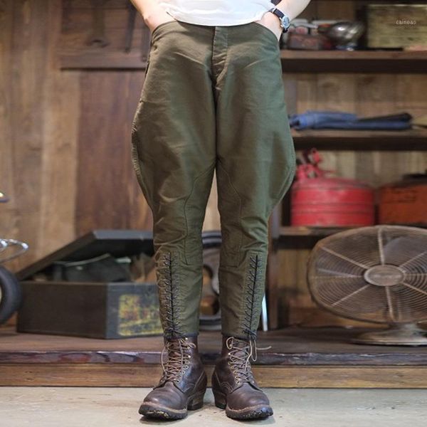men's pants yutu&mm self-made overalls, pure cotton breeches, retro twill casual riding and women's same fashion 9-point, Black
men's pants yutu&mm self-made overalls, pure cotton breeches, retro twill casual riding and women's same fashion 9-point, Black
