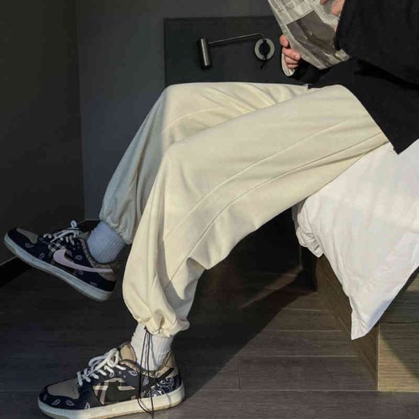 men's pants pr harajuku casual fashion man solid color oversized male sport trousers clothing vaih, Black
men's pants pr harajuku casual fashion man solid color oversized male sport trousers clothing vaih, Black