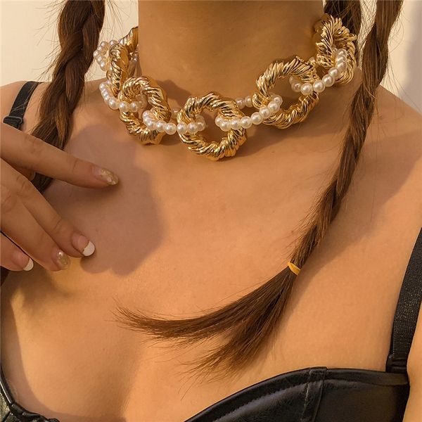 imitation pearl thick chains necklaces hip hop twist circle row cross pendant chain women punk clothing dress up necklace jewelry accessorie, Silver
imitation pearl thick chains necklaces hip hop twist circle row cross pendant chain women punk clothing dress up necklace jewelry accessorie, Silver