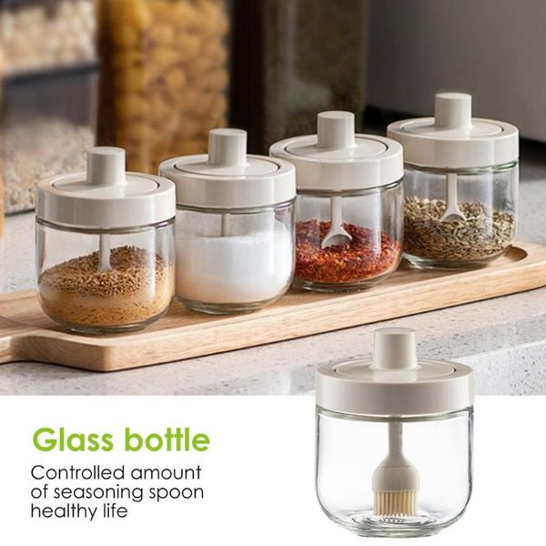storage bottles & jars glass spice box jar seasoning spoon and lid integrated bottle kitchen supplies salt shaker oil set
storage bottles & jars glass spice box jar seasoning spoon and lid integrated bottle kitchen supplies salt shaker oil set