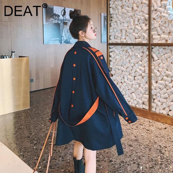 women's trench coats deat woman coat hit collar long sleeve lapel with sashes button back casual style 2021 autumn fashion 15xm930, Tan;black
women's trench coats deat woman coat hit collar long sleeve lapel with sashes button back casual style 2021 autumn fashion 15xm930, Tan;black
