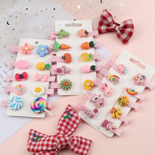 hair accessories 10pcs clip set lovely flower fruit clound hairpin cute cartoon animals barrette headwear gift for girl children, Slivery;white
hair accessories 10pcs clip set lovely flower fruit clound hairpin cute cartoon animals barrette headwear gift for girl children, Slivery;white